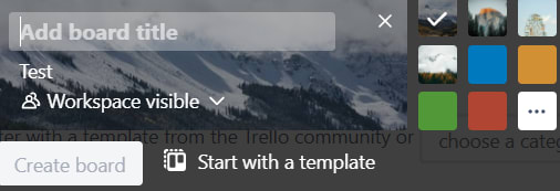 Creating Board in Trello